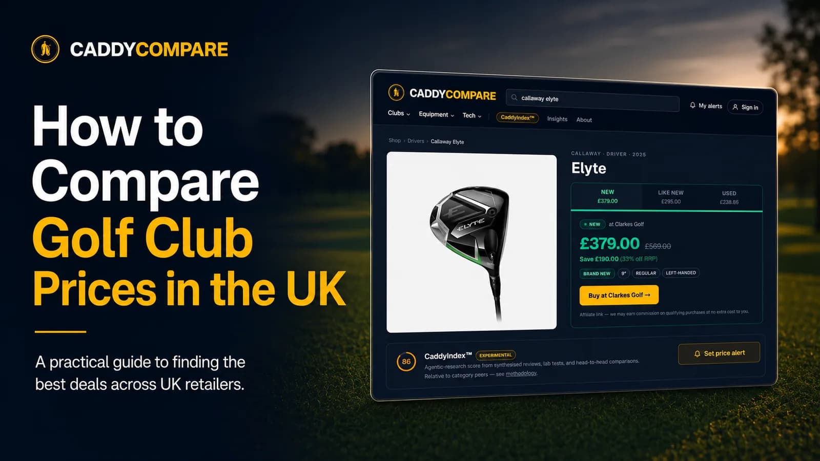 How to compare golf club prices in the UK
